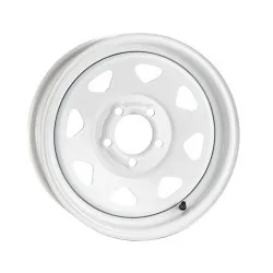 PACER TRAILER 310W WHITE SPOKE TRAILER 12X4 WHITE PAINTED